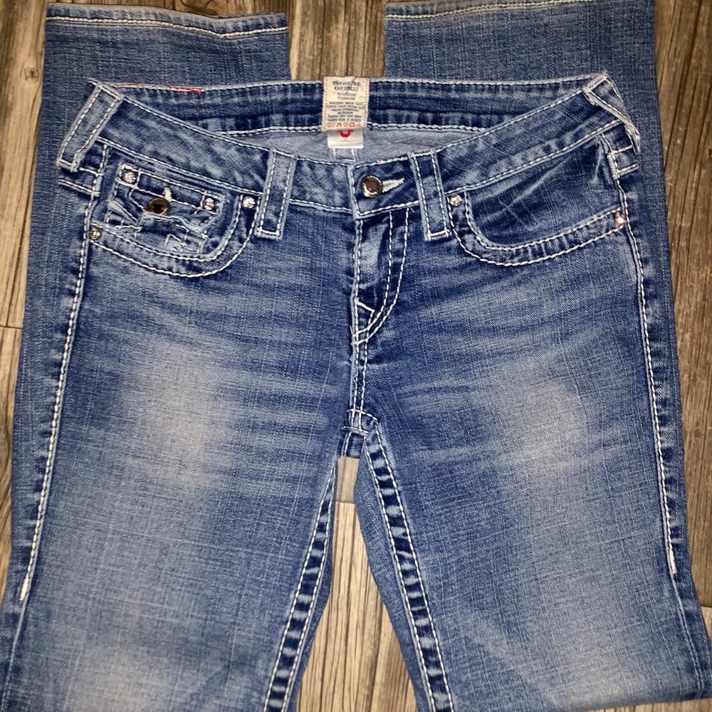 Womens True Religion Jean Disco Billy Big T sz 29